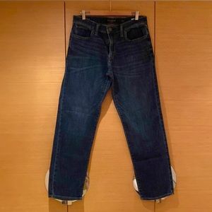 Lucky 221 straight jeans 33x32 dark wash with whiskers